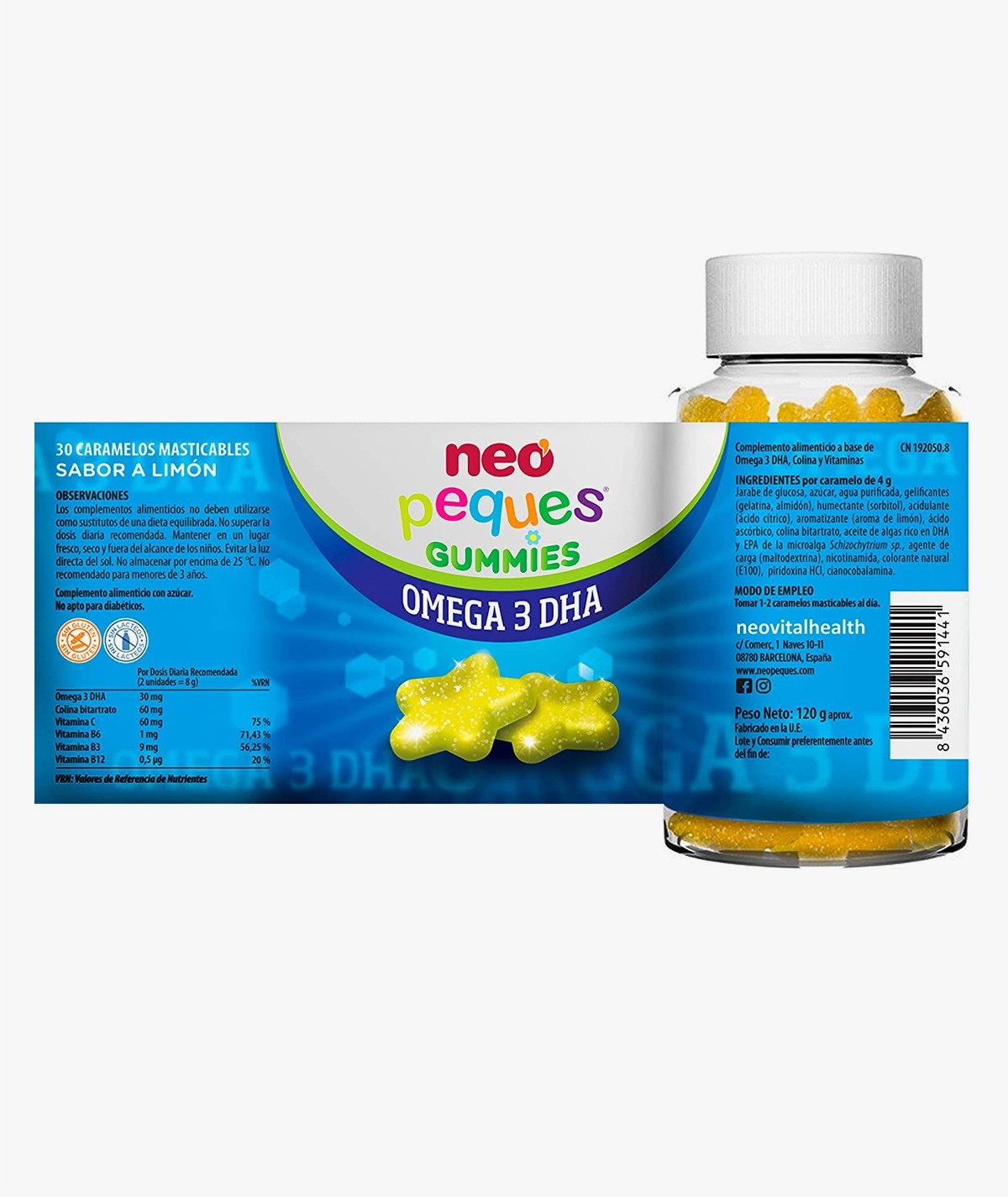Neo Peques Gummies Omega-3 Dha 30 Unidades